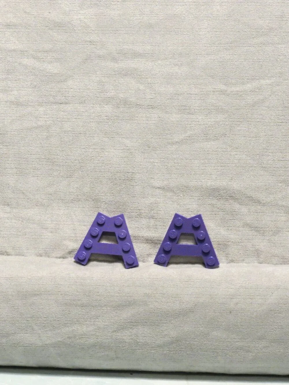 LEGO WEDGE PLATE A SHAPE W/ 2 ROWS OF 4 STUDS (2 PCS) PURPLE 15706
